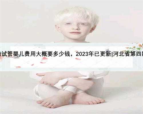河北省第四做试管婴儿费用大概要多少钱，2023年已更新|河北省第四网上预约挂